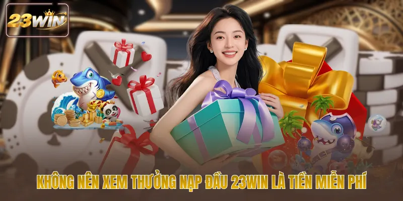 Không nên xem thưởng nạp đầu 23WIN là tiền miễn phí