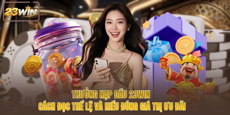 Thưởng nạp đầu 23WIN cách đọc thể lệ và hiểu đúng giá trị ưu đãi